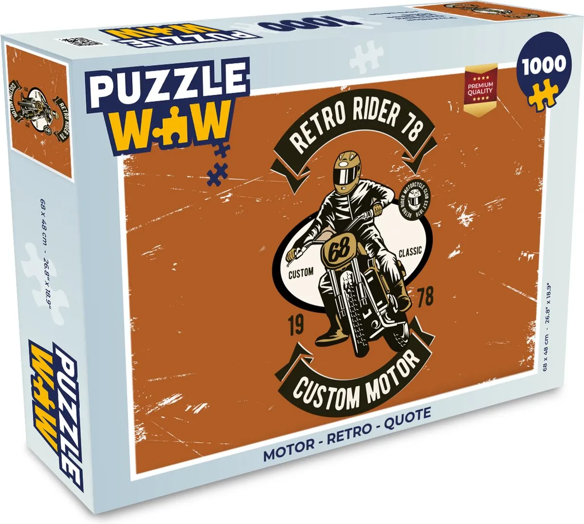 PuzzleWow Retro Quote Legpuzzel 1000 Stuks