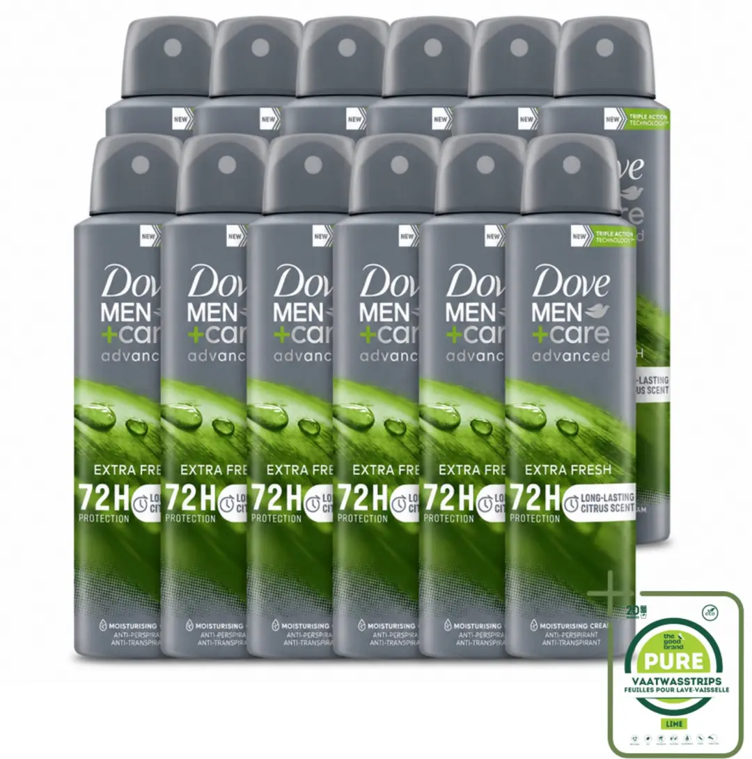 12 x Dove Men+Care Deodorant Spray
