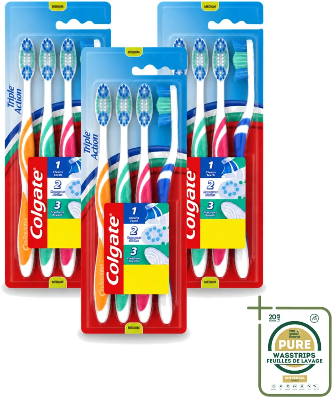3 x Colgate