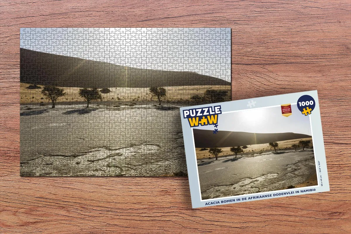 PuzzleWow Legpuzzel Acacia Bomen Namibië 1000 Stuks - Multicolor
