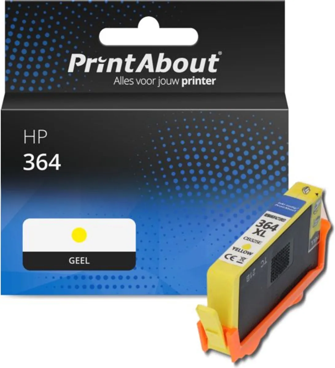 PrintAbout Inktcartridge CB320EE Geel - 15.6ml - o.a. HP Photosmart
