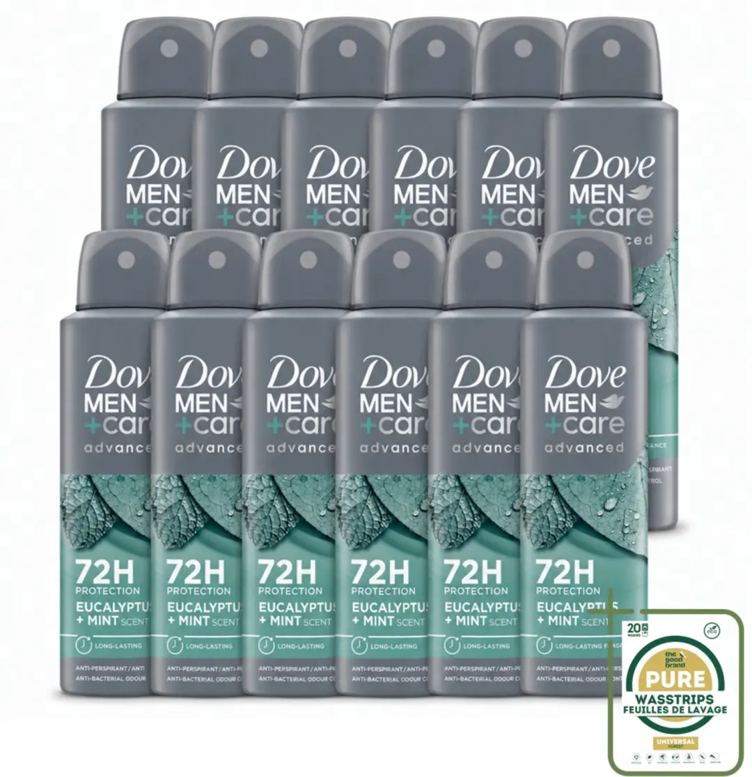 12 x Dove Men+Care Deodorant Spray