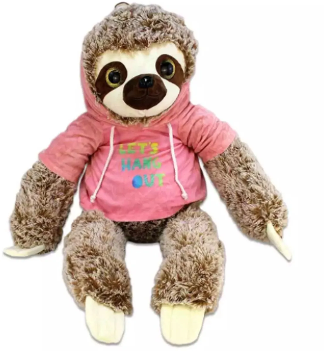 Topknuffels Luiaard met Hoodie Pluche Knuffel 36cm