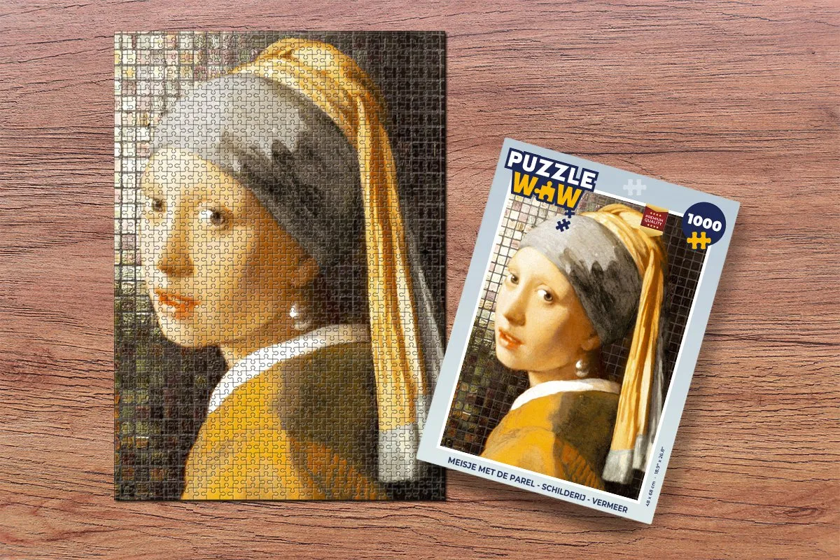 PuzzleWow Vermeer Legpuzzel 1000 Stuks - Multicolor