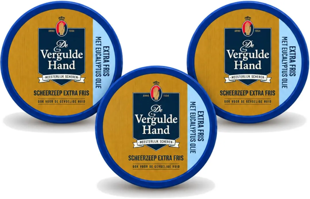3 x Vergulde Hand