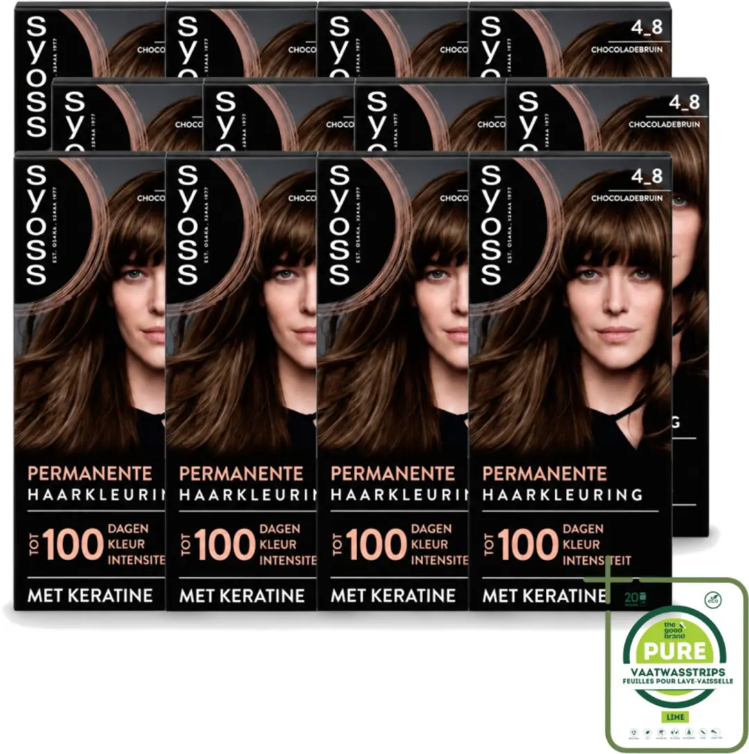 12 x SYOSS Permanent Coloration 4-8