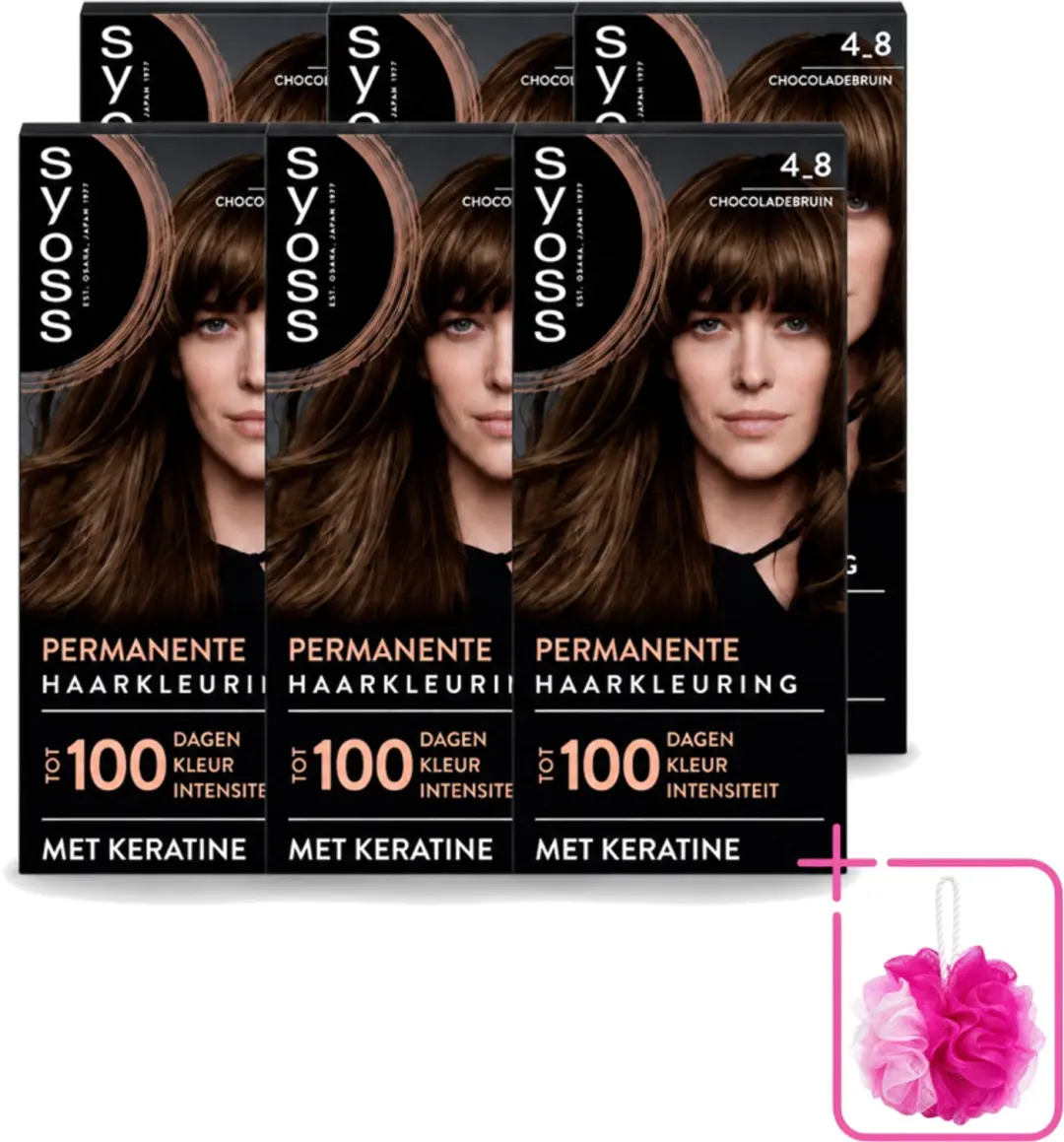 6 x SYOSS Permanent Coloration 4-8