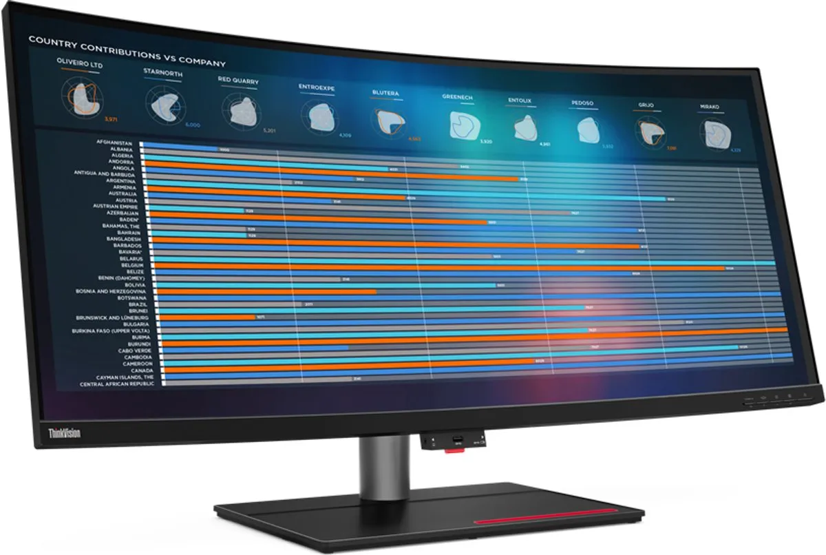 Lenovo ThinkVision P40w-20 5K Monitor 39.7" - Zwart