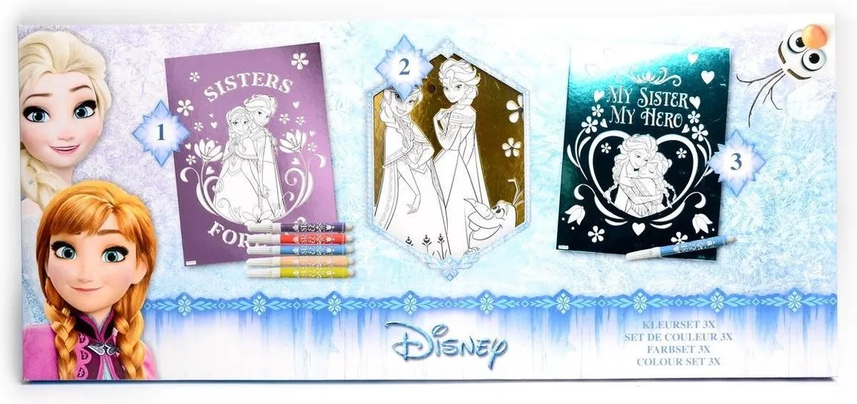 Disney Frozen Metallic Folie - 8 Stuks - Blauw