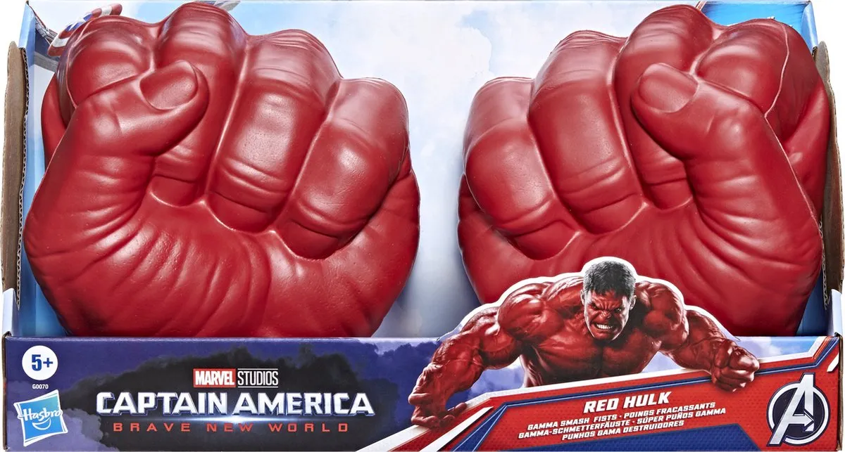 Marvel Captain America Brave New World Red Hulk Gamma Smash Fists - 2 Stuks