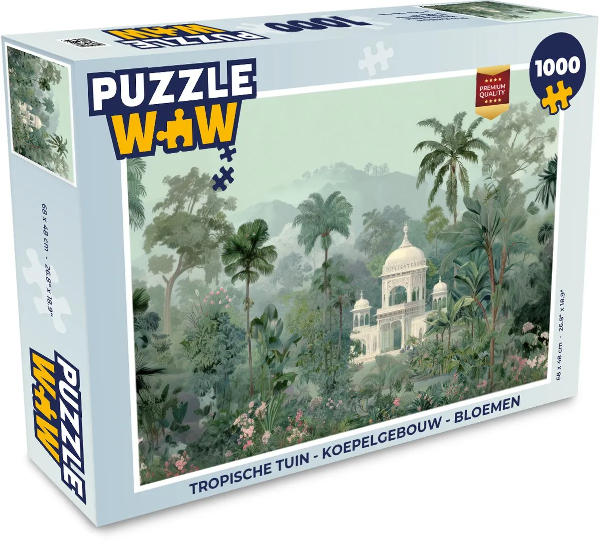 PuzzleWow Tropische Tuin Legpuzzel 1000 Stuks