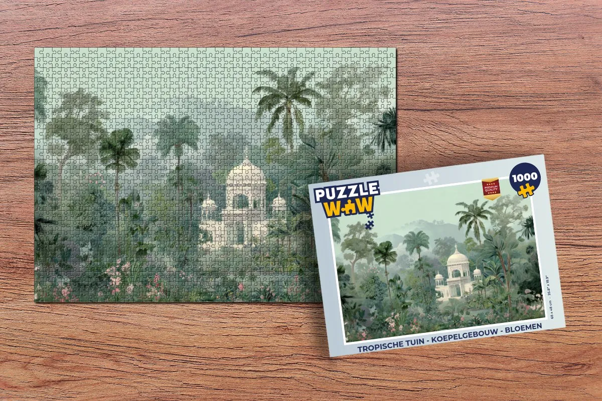 PuzzleWow Tropische Tuin Legpuzzel 1000 Stuks