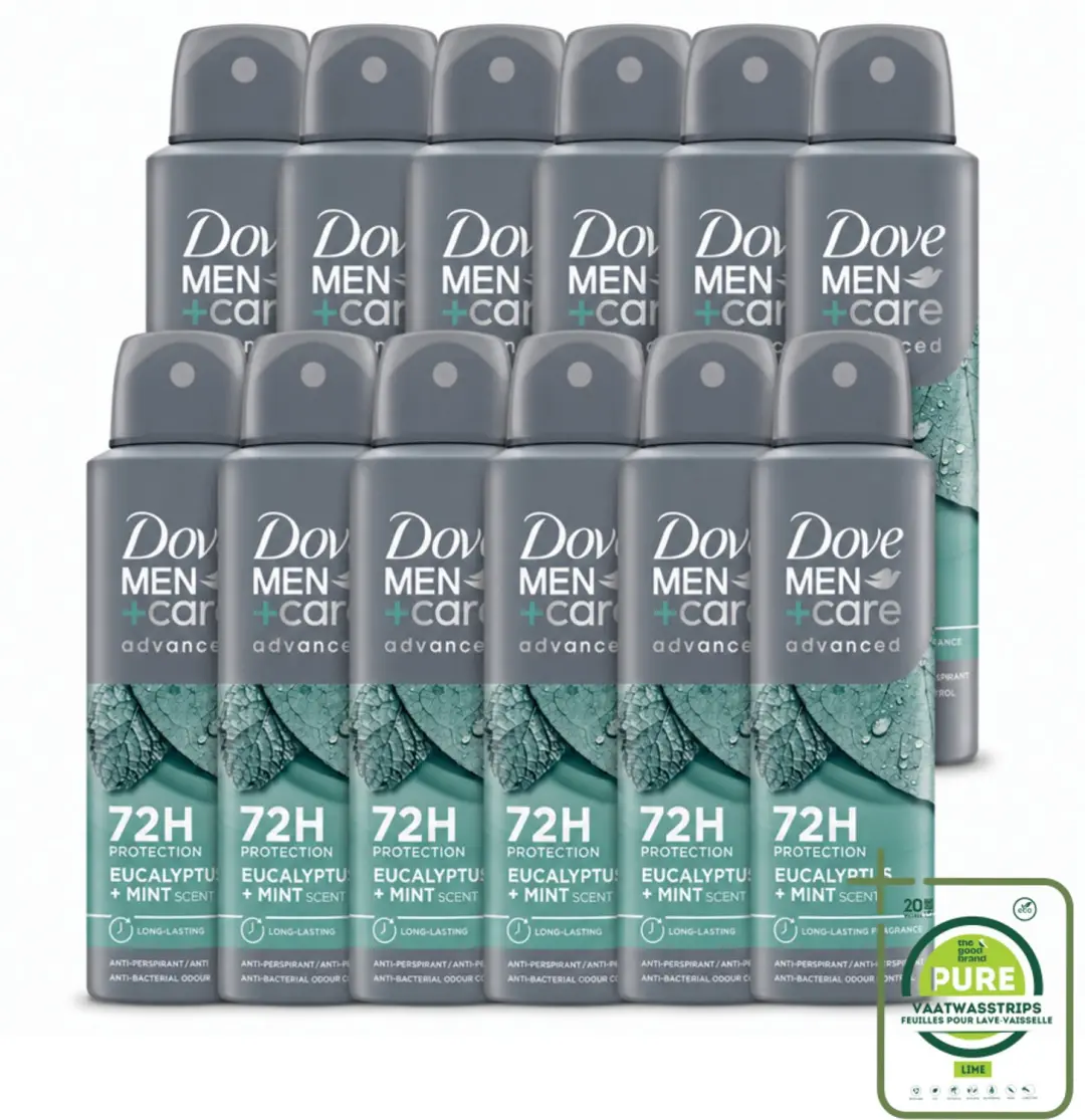 12 x Dove Men+Care Deodorant Spray