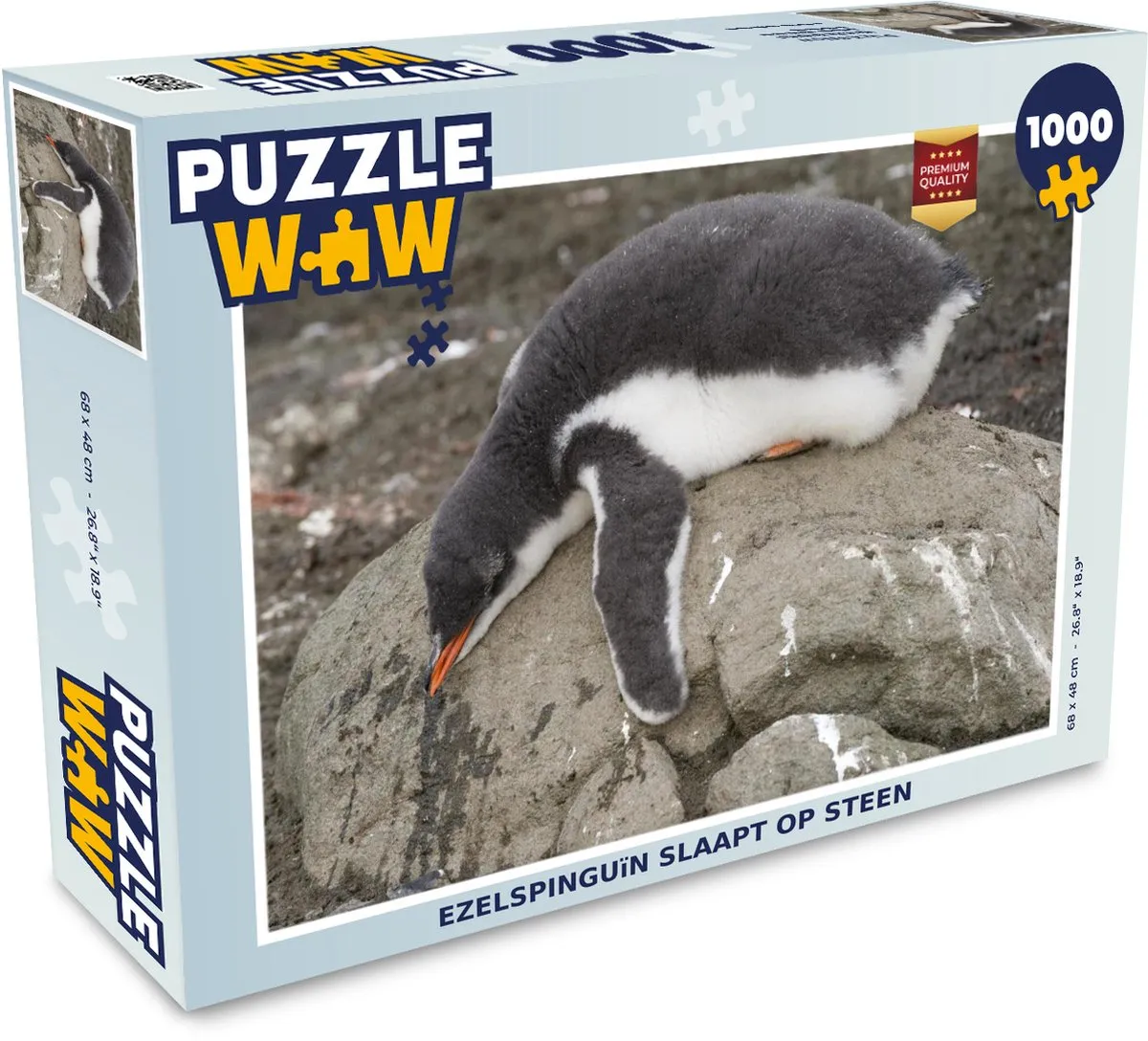 PuzzleWow Pinguïn Legpuzzel 1000 Stuks
