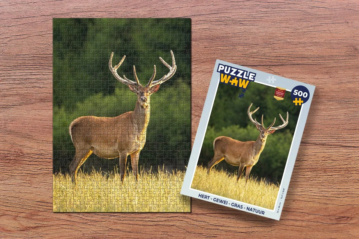 PuzzleWow Hert Legpuzzel 500 Stuks - Multicolor