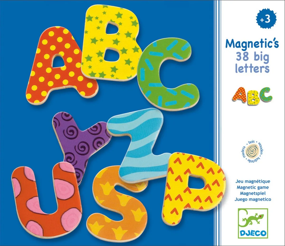 Djeco Houten Magneten 38 Big Letters