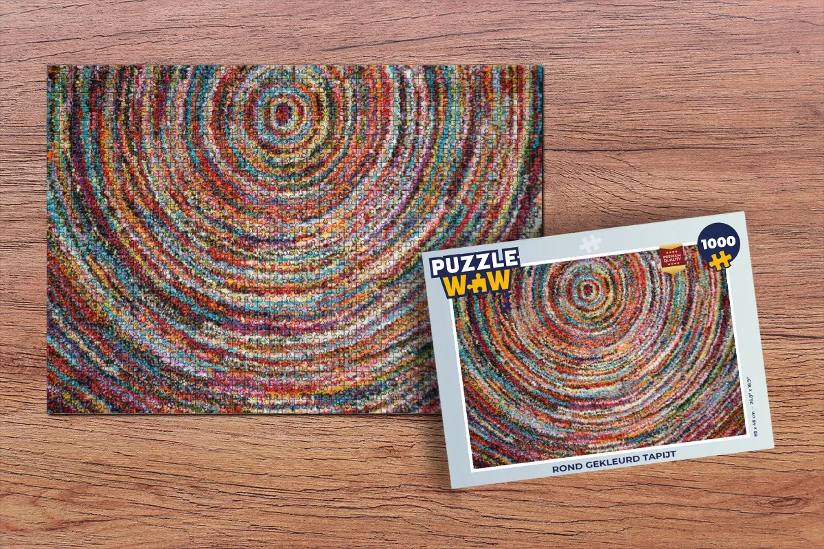 PuzzleWow Cirkel Legpuzzel 1000 Stuks - Multicolor