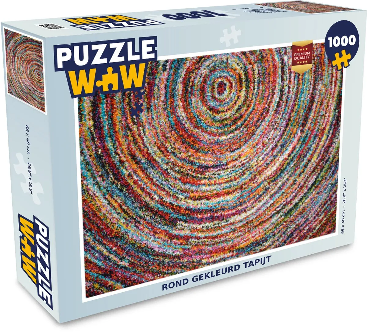 PuzzleWow Cirkel Legpuzzel 1000 Stuks - Multicolor