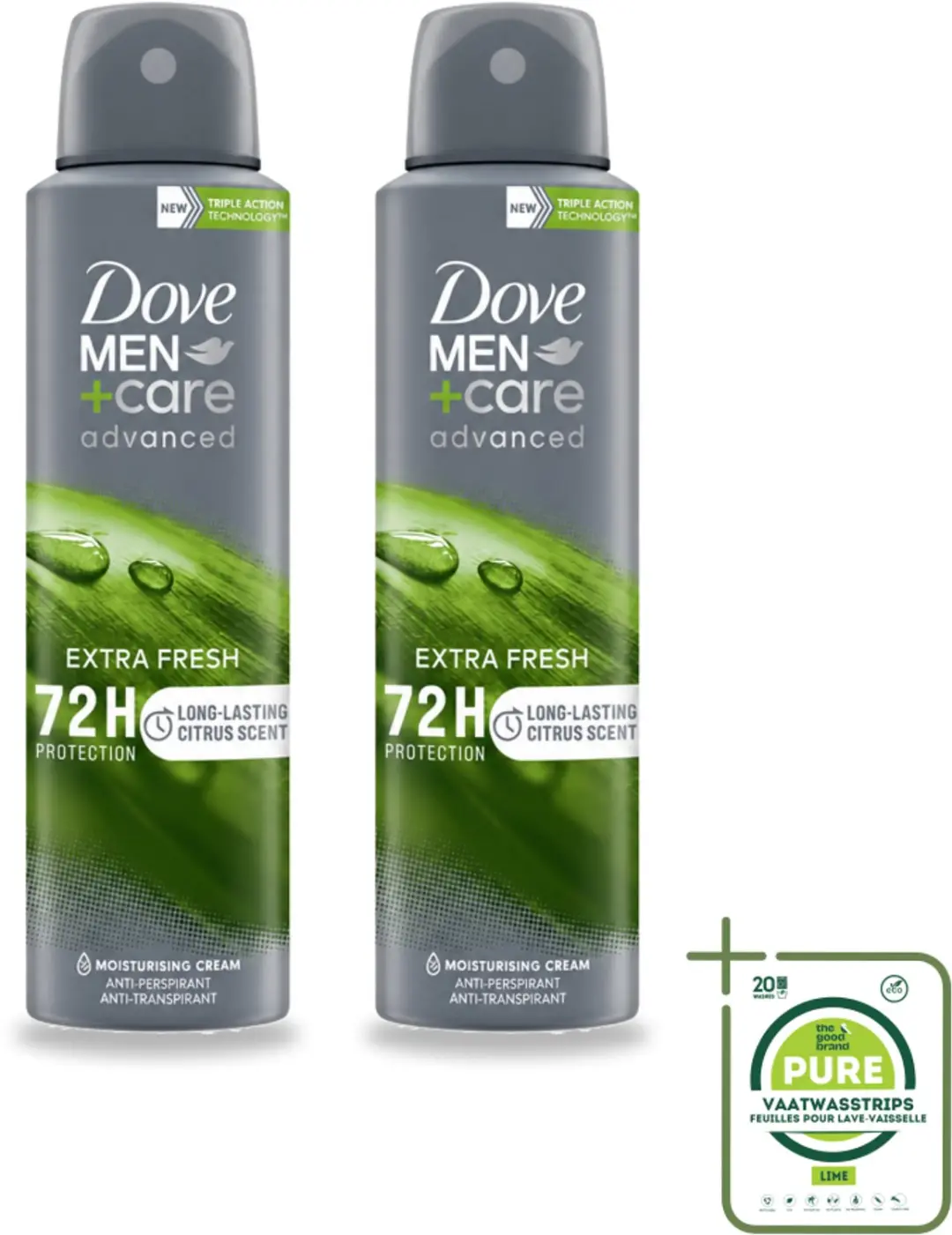 2 x Dove Men+Care Deodorant Spray