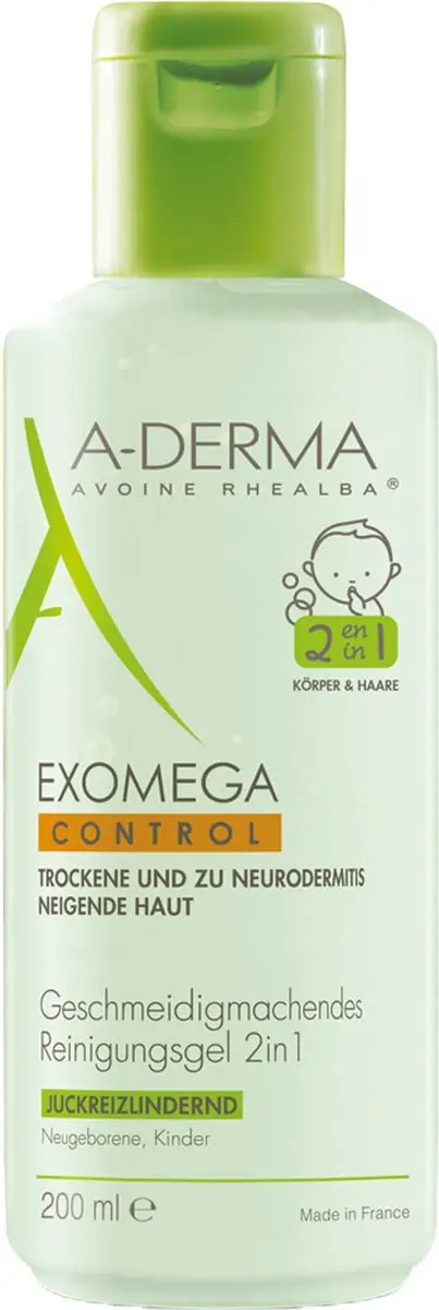 A-derma Exomega Control Gel Lavant Émollient 500ml