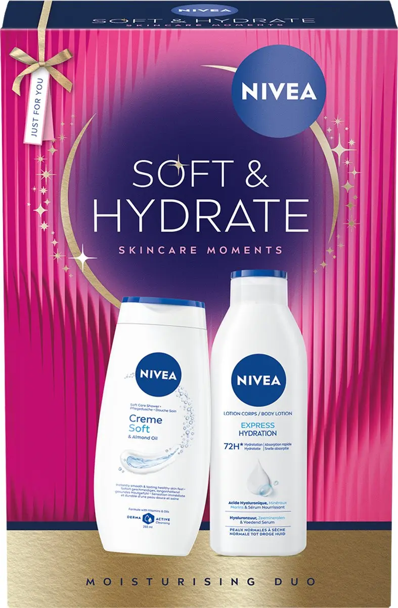 NIVEA Soft & Hydrate geschenkset voor vrouwen