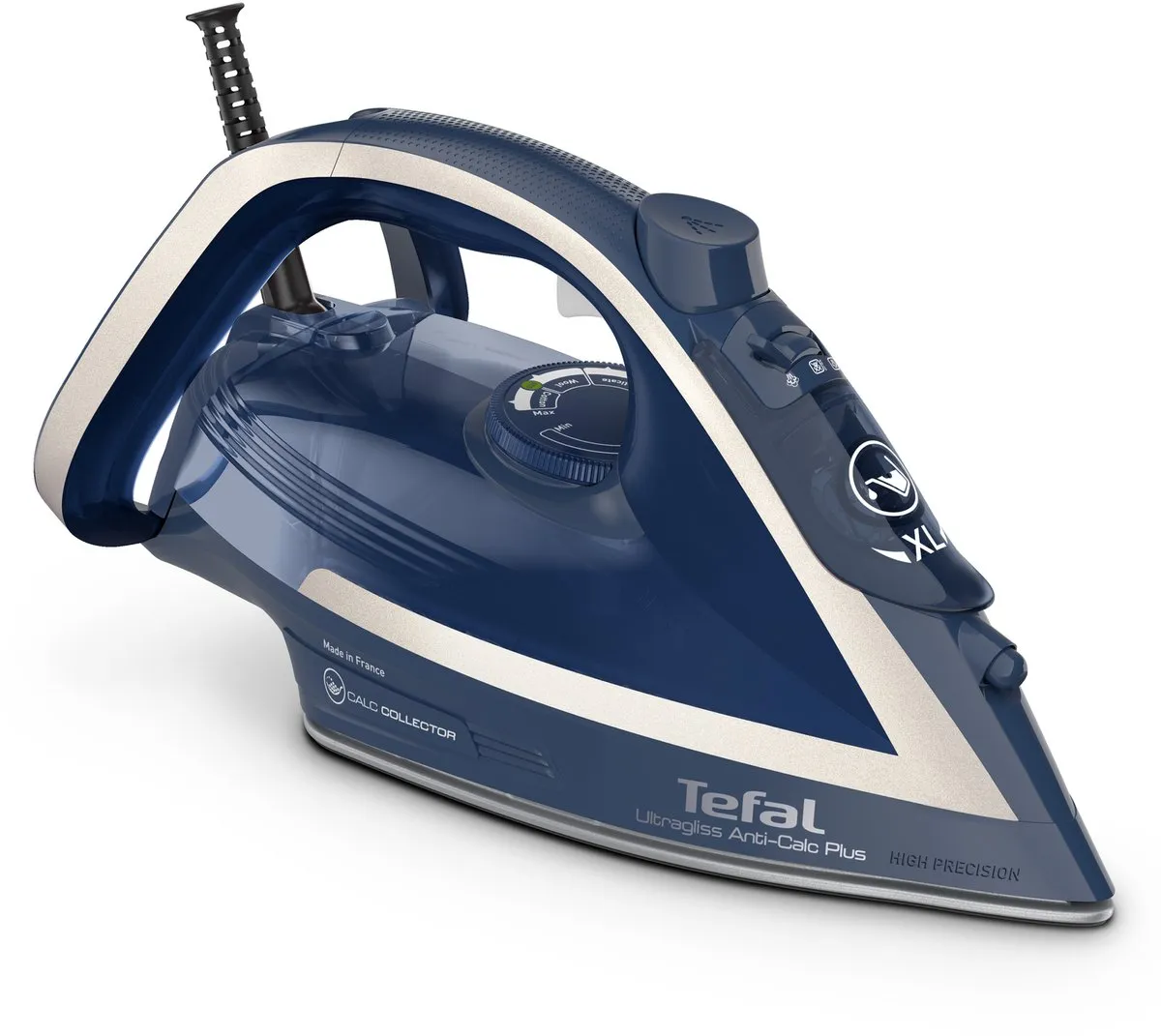 Tefal Ultragliss Anti-Calc Plus FV6830 Stoomstrijkijzer - 2800W - 270ml - Blauw/Zilver