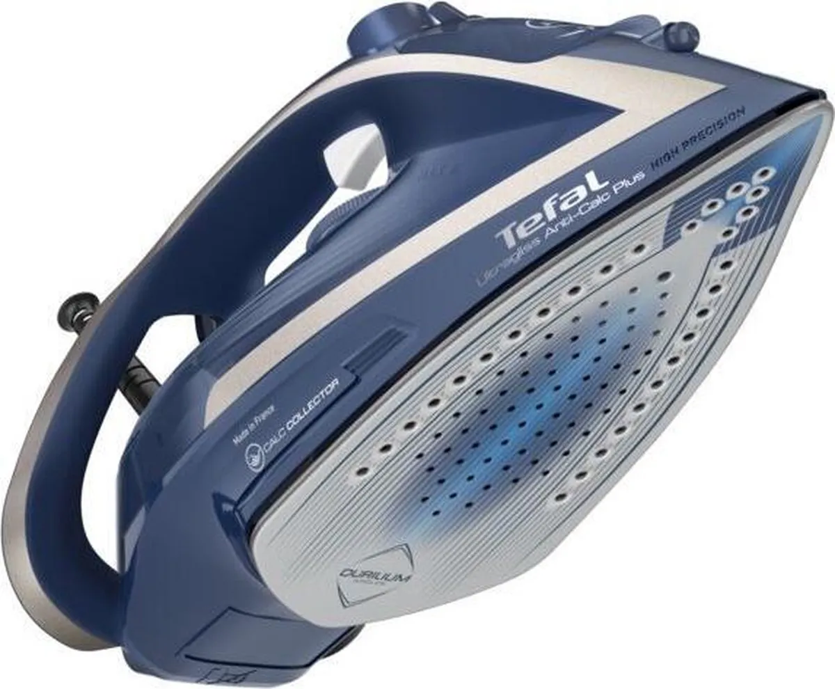 Tefal Ultragliss Anti-Calc Plus FV6830 Stoomstrijkijzer - 2800W - 270ml - Blauw/Zilver