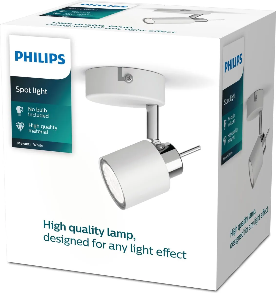 Philips Meranti Opbouwspot 1-lichts - Wit