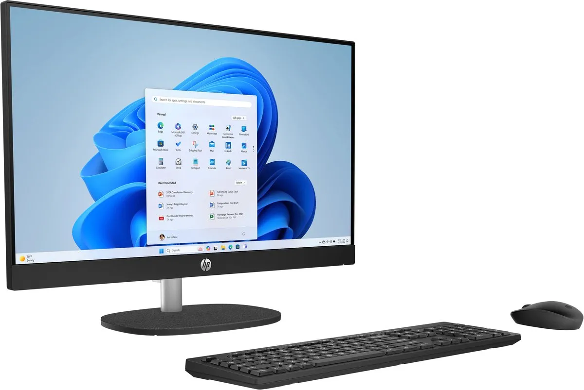 HP AI 24-cr2005nb Alles-in-één PC - 60,5 cm Zwart