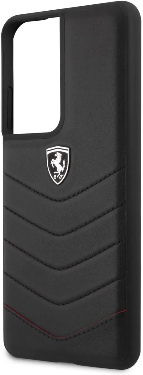 Ferrari Backcase Hoesje 3700740496299 - Samsung Galaxy S21 Ultra - Zwart - afbeelding 6 van 6