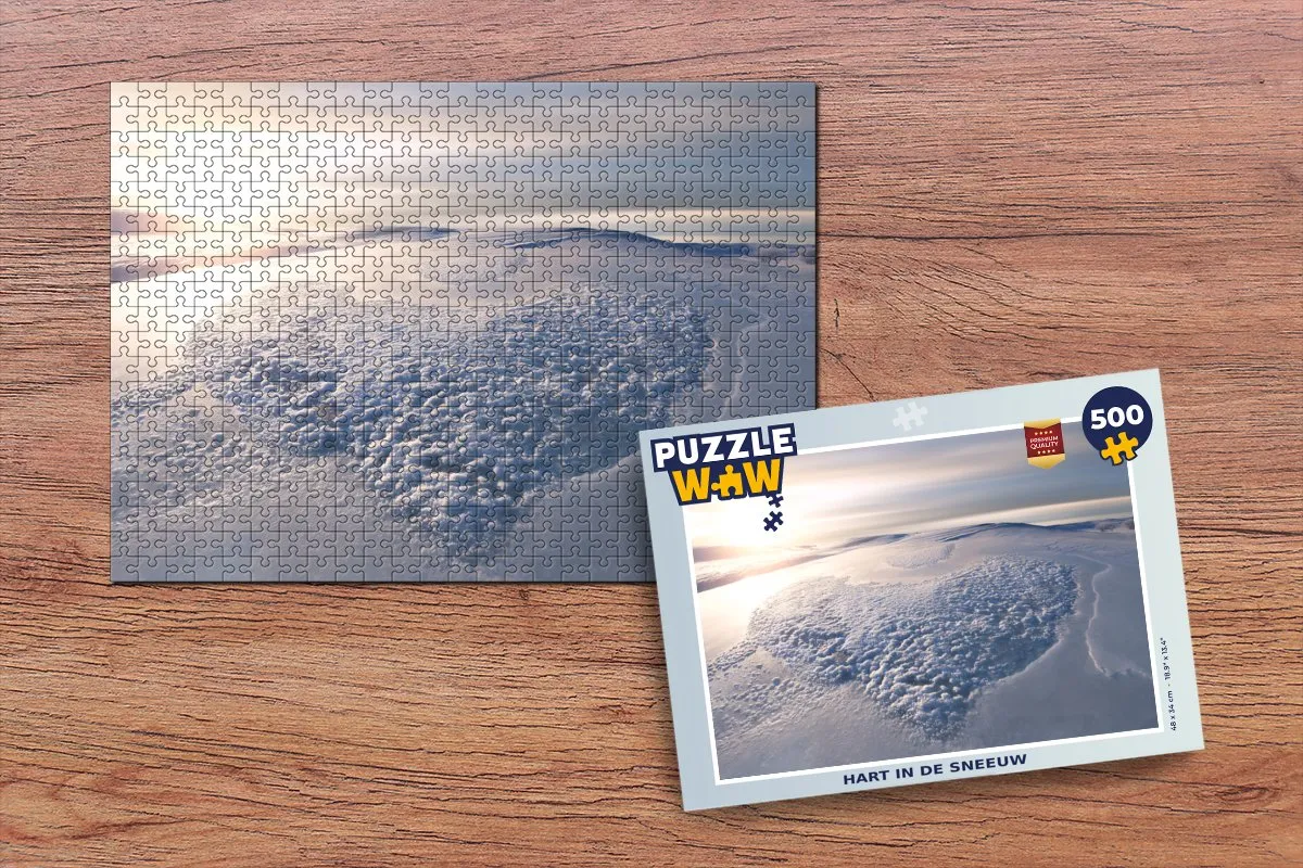 PuzzleWow Hartje Horizon Legpuzzel 500 Stuks - Multicolor