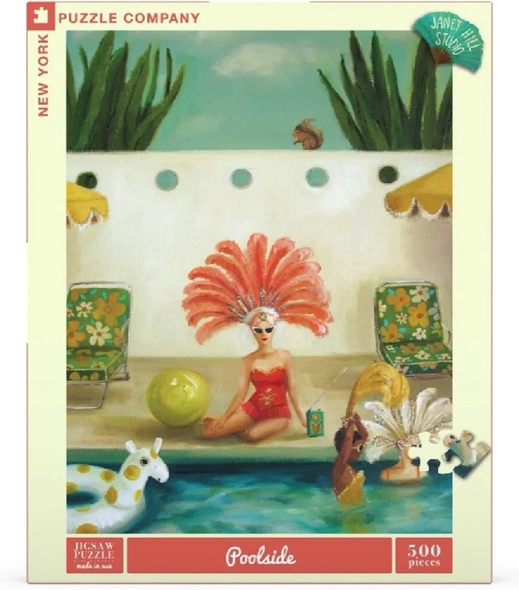 New York Puzzle Company Puzzel Poolside - 500 stukjes