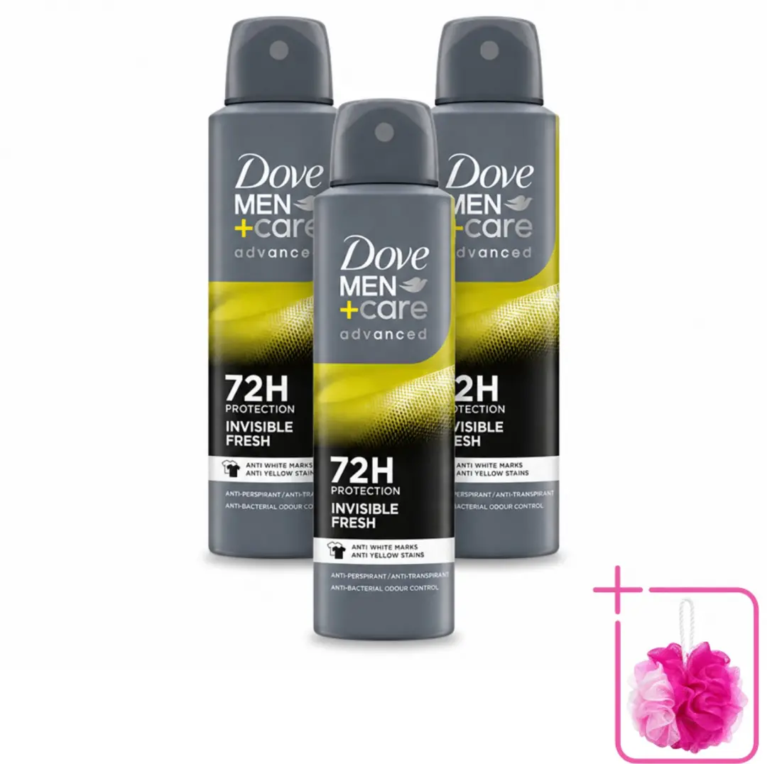 3 x Dove Men+Care Deodorant Spray