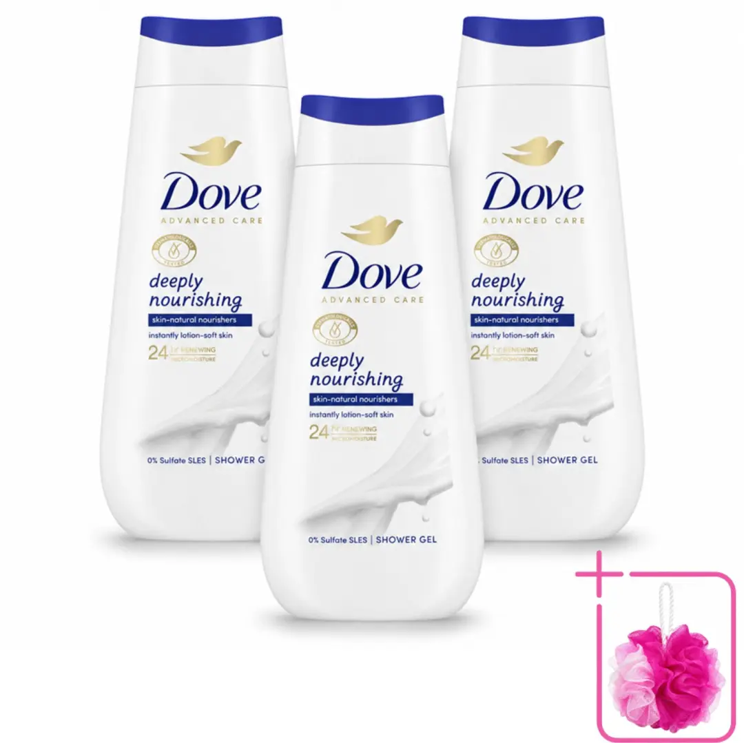 3 x Dove Douchecrème