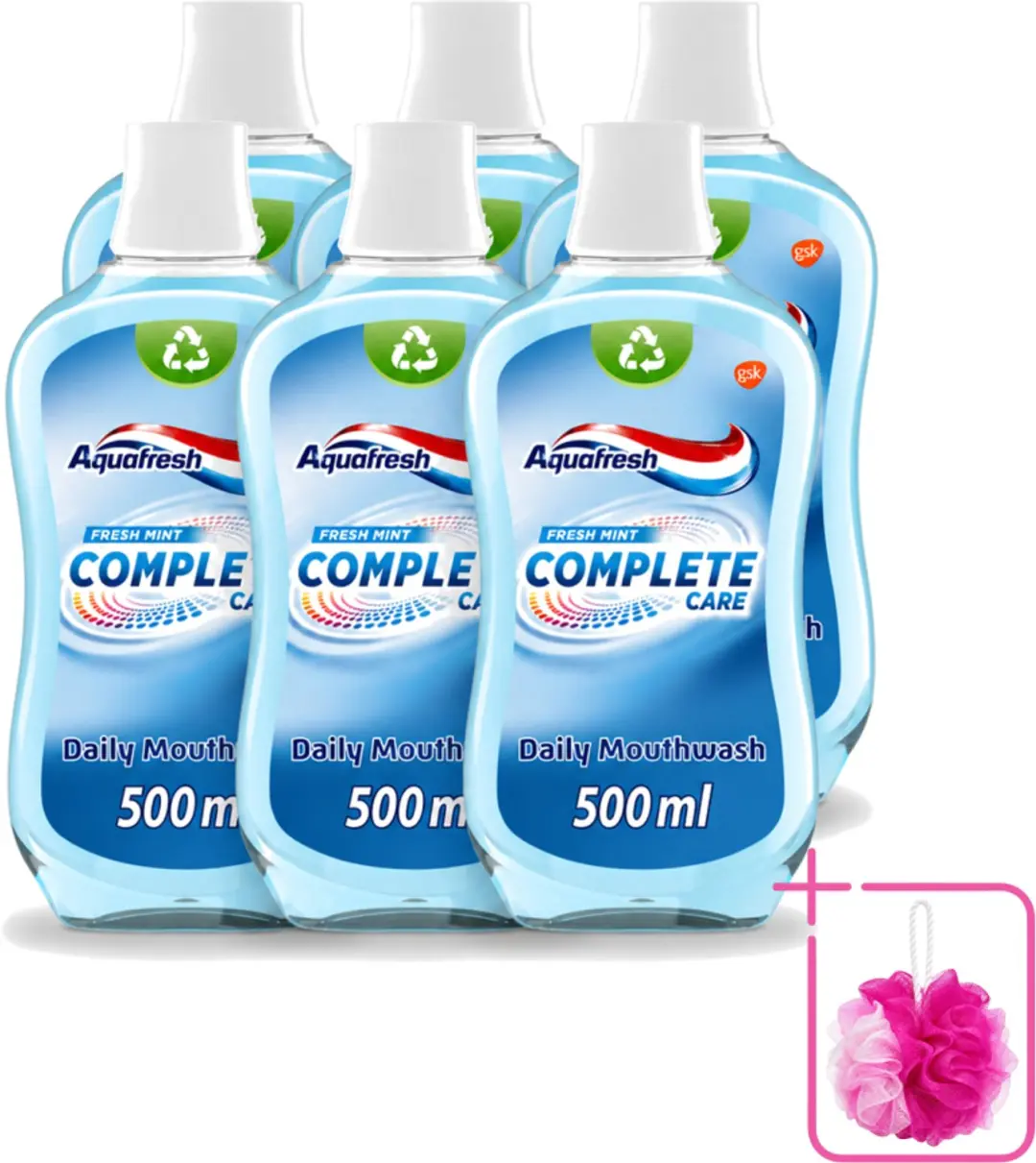 6 x Aquafresh Complete Care Mondwater