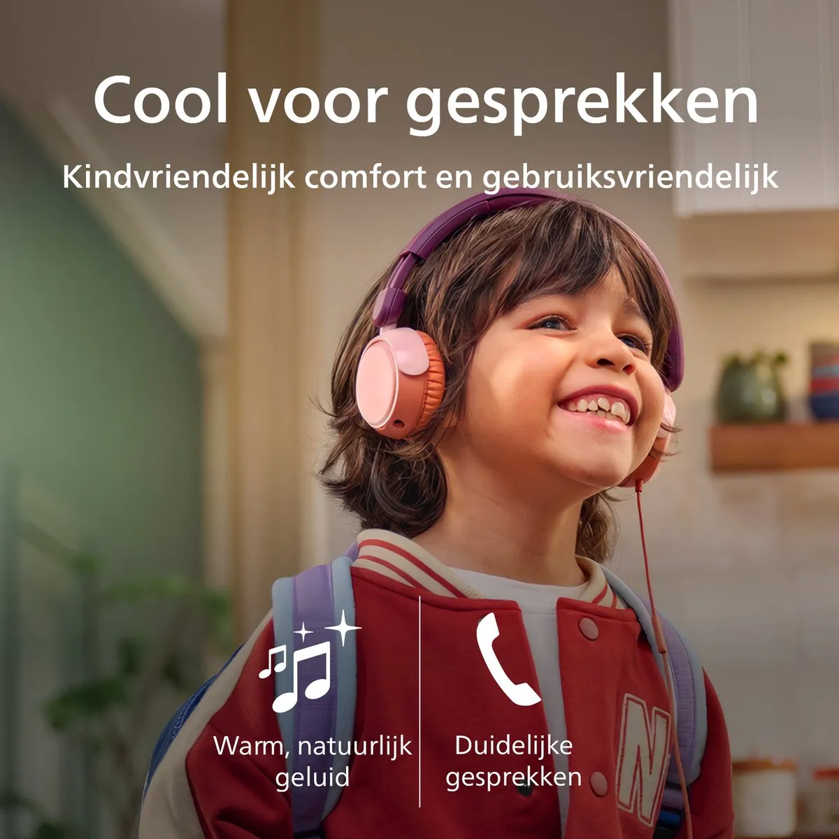 Philips TAK2000MP On-Ear Hoofdtelefoon - Kindermodel - Paars Roze Oranje