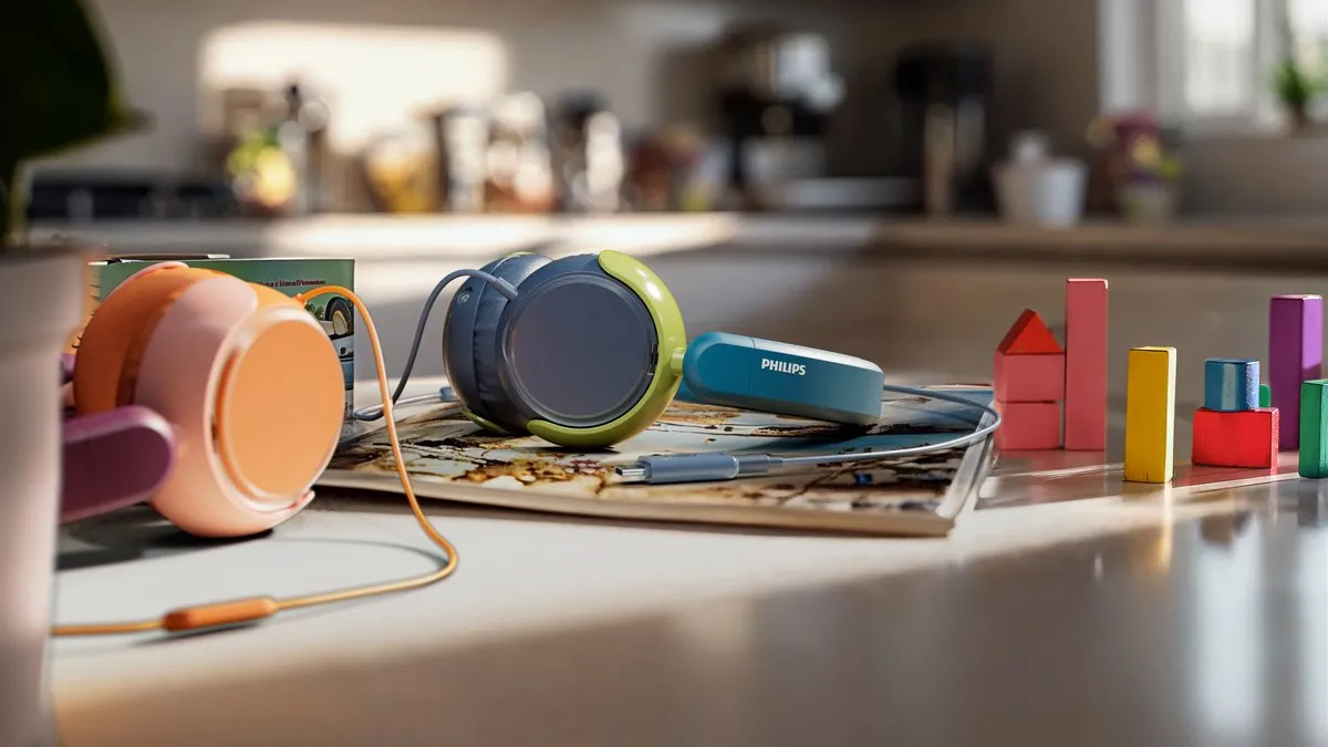 Philips TAK2000MP On-Ear Hoofdtelefoon - Kindermodel - Paars Roze Oranje