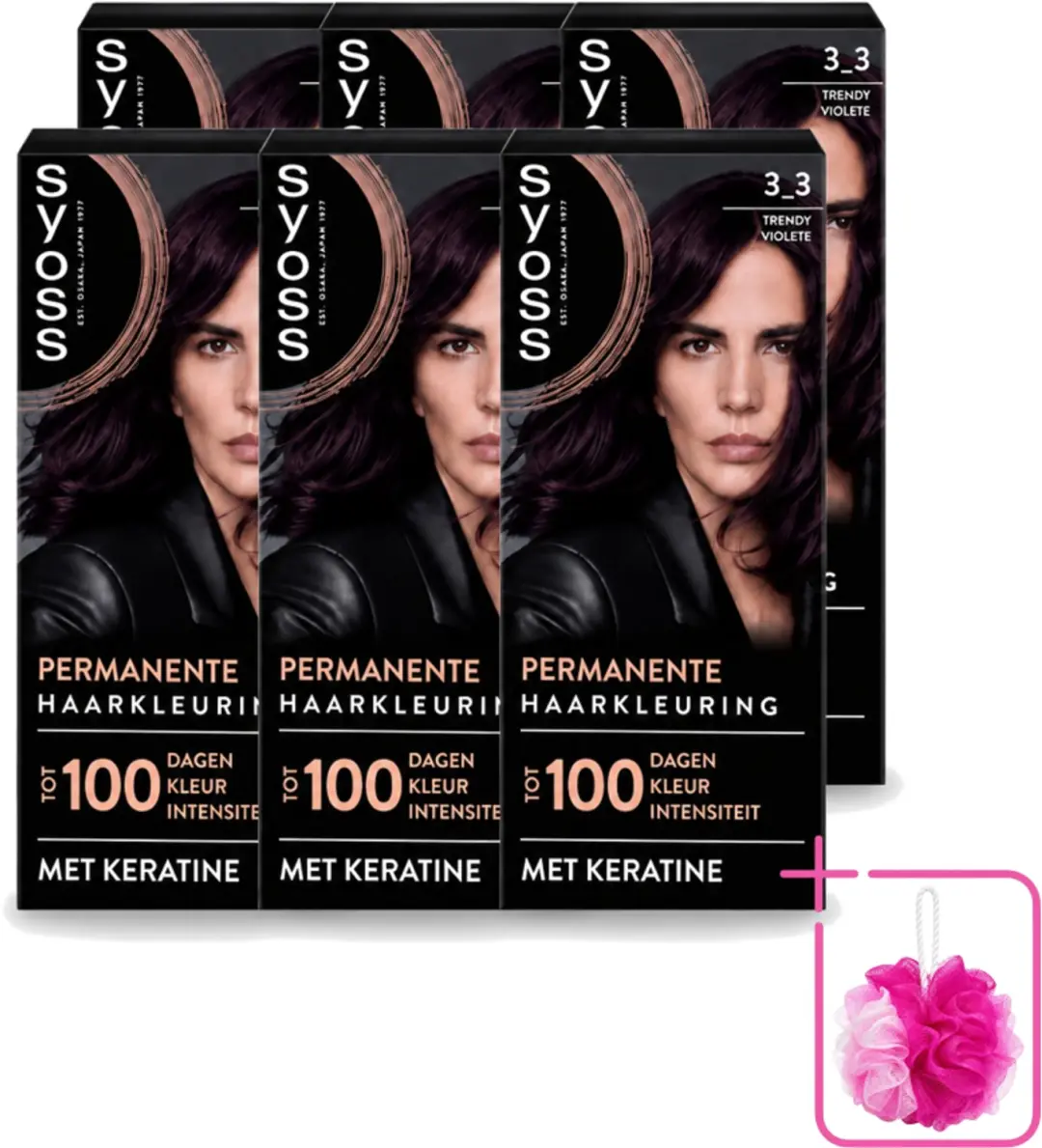 6 x SYOSS Permanent Coloration 3-3