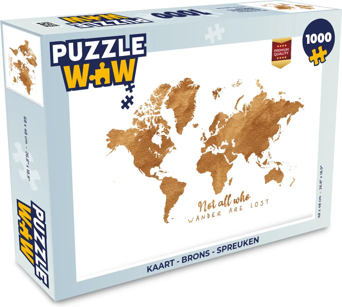 PuzzleWow Legpuzzel 1000 Stuks - Spreuken - Multicolor