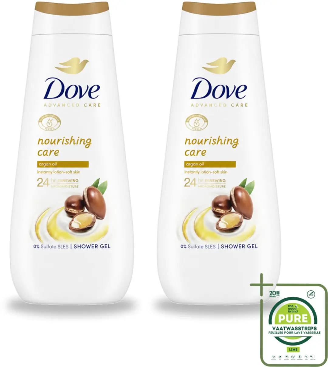 2 x Dove Douchecrème