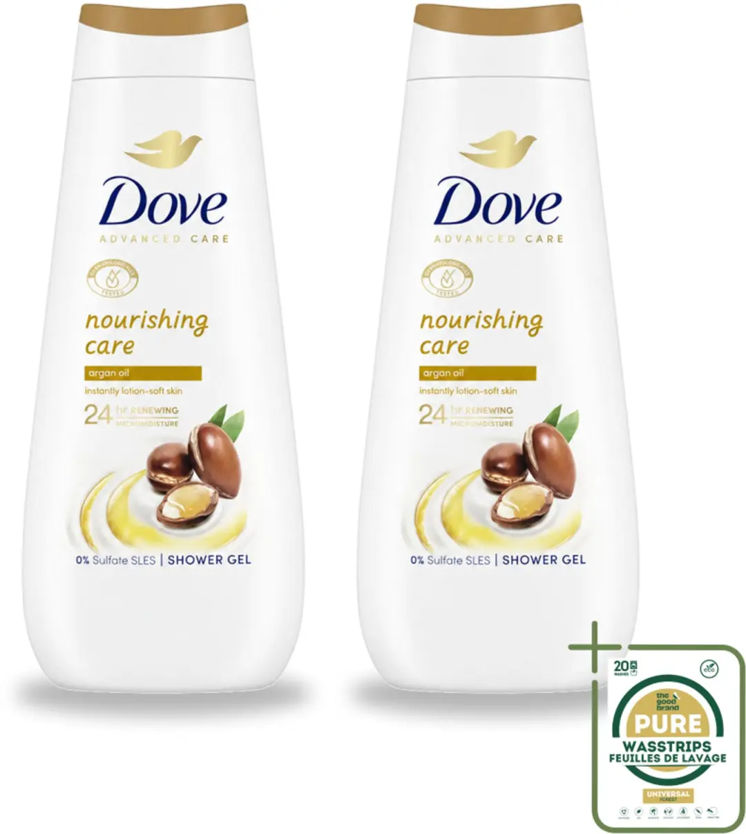 2 x Dove Douchecrème