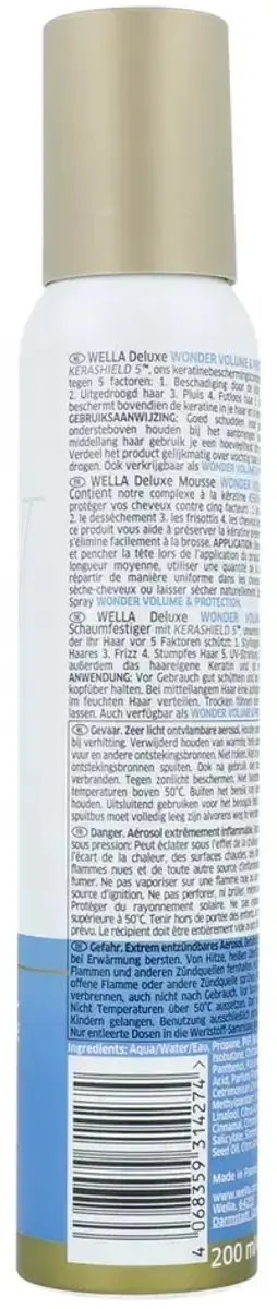Wella Deluxe Volume & Protection Mousse 200ml