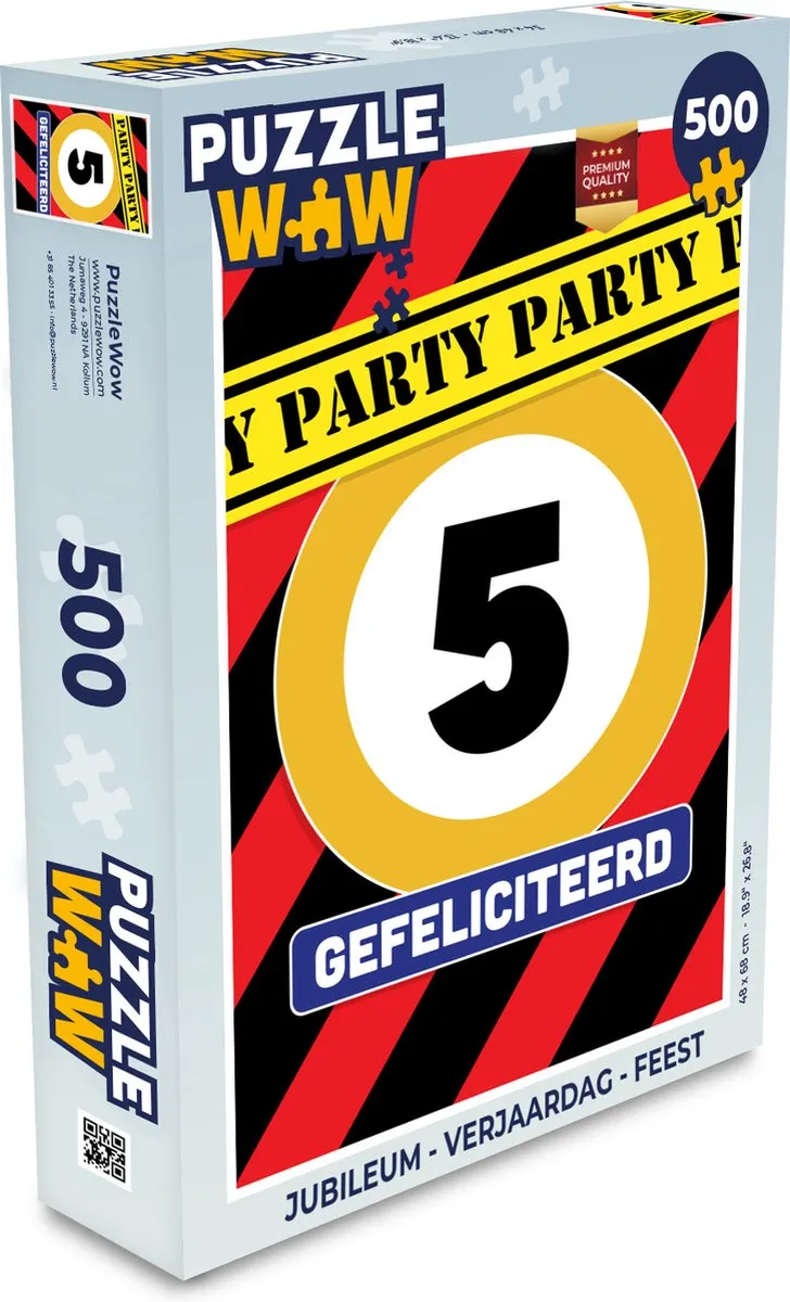 PuzzleWow Legpuzzel 500 Stuks