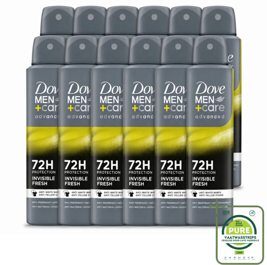 12 x Dove Men+Care Deodorant Spray