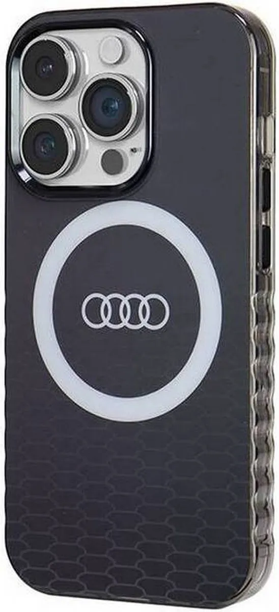 Audi IML Big Logo Back Case - iPhone 14 Pro - Zwart