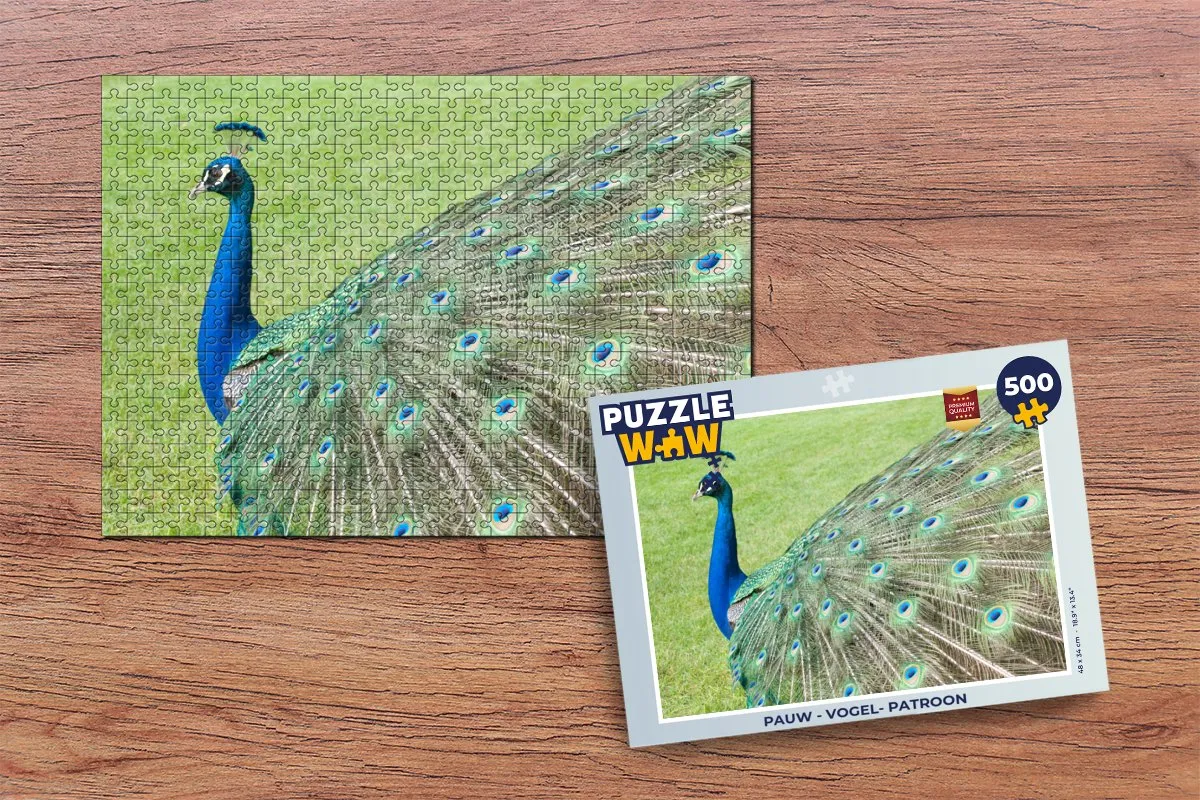 PuzzleWow Vogelpatroon Legpuzzel 500 Stuks - Multicolor