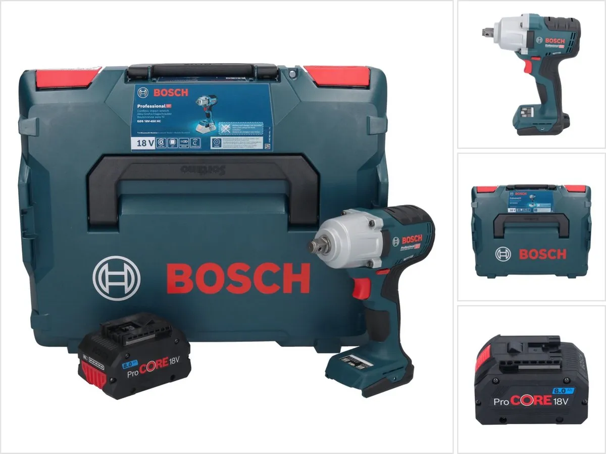 Bosch Professional GDS 18V-450 HC Accu-slagmoersleutel 450Nm