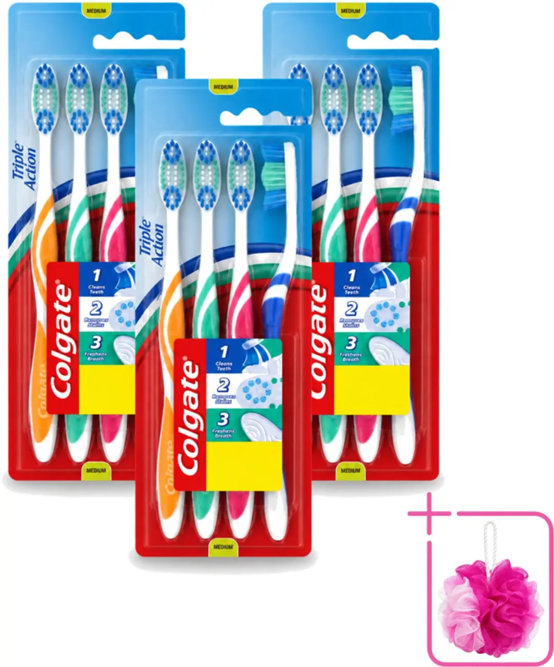 3 x Colgate