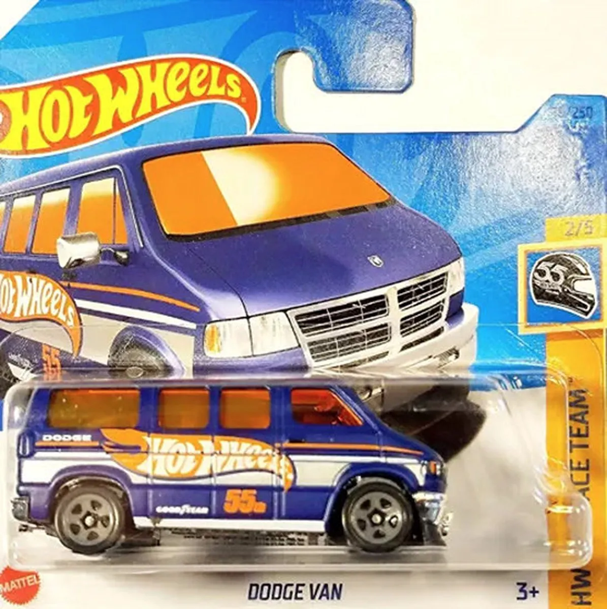 Hot Wheels Dodge Van 55th 66/250 1:64 Blauw