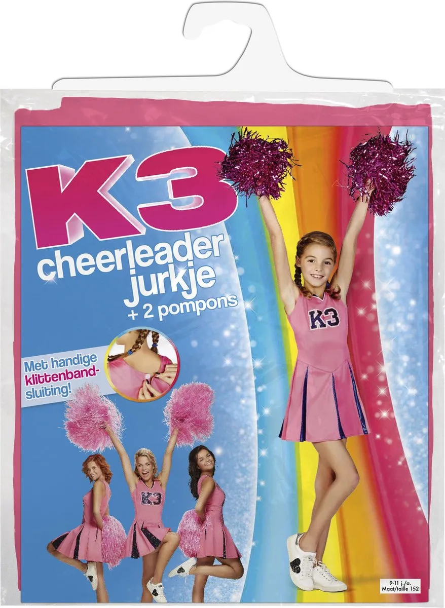 Studio 100 K3 Cheerleader Jurk 152 - Roze